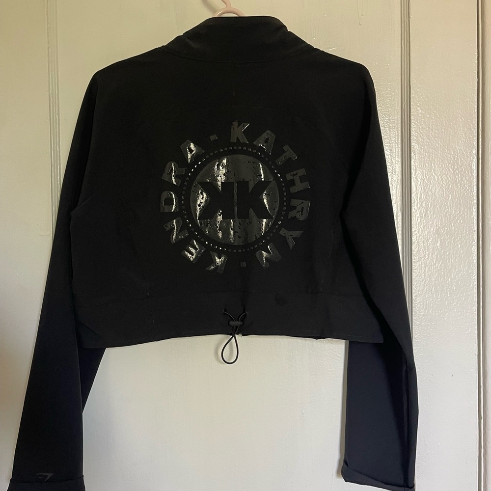 Gymshark Black Jacket with Circular Back Detail